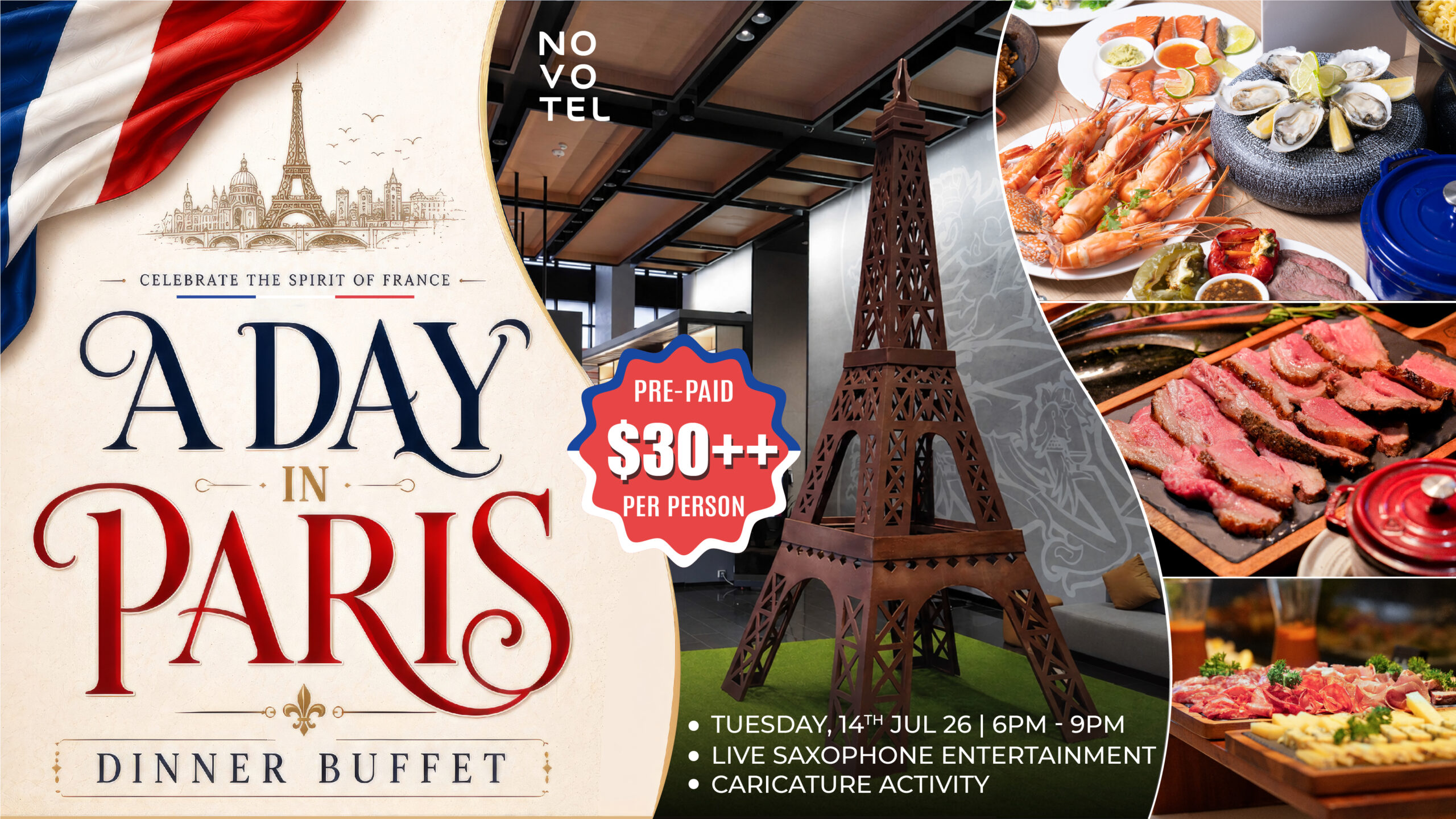 A Day in Paris_ Bastille Day Dinner Buffet